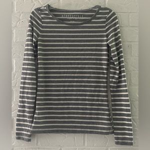 Aeropostale Long Sleeve Striped Tee